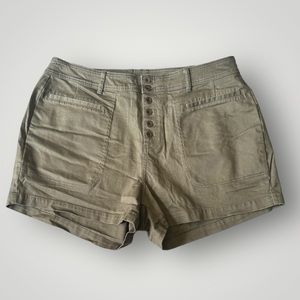 Ava & Viv Olive Green denim shorts